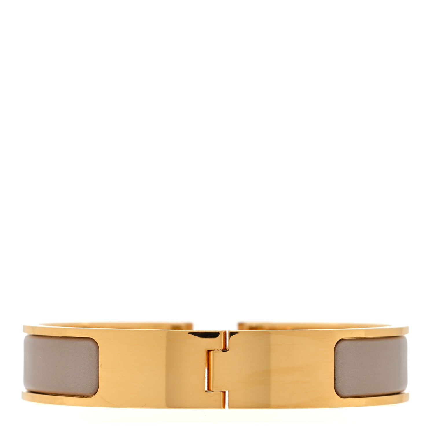 Hermes Enamel Narrow Clic Clac H Bracelet PM Marron Glace 3 of 5
