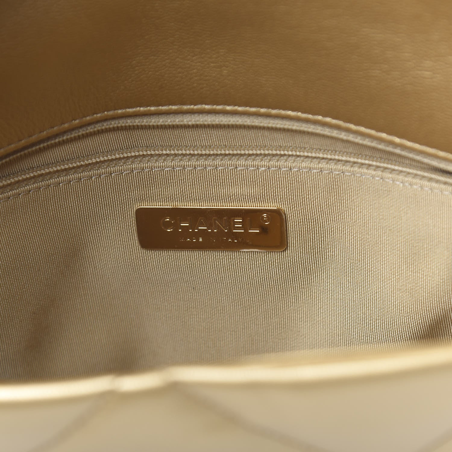 Chanel Metallic Goatskin Quilted Large 19 Flap Gold 7 of 11