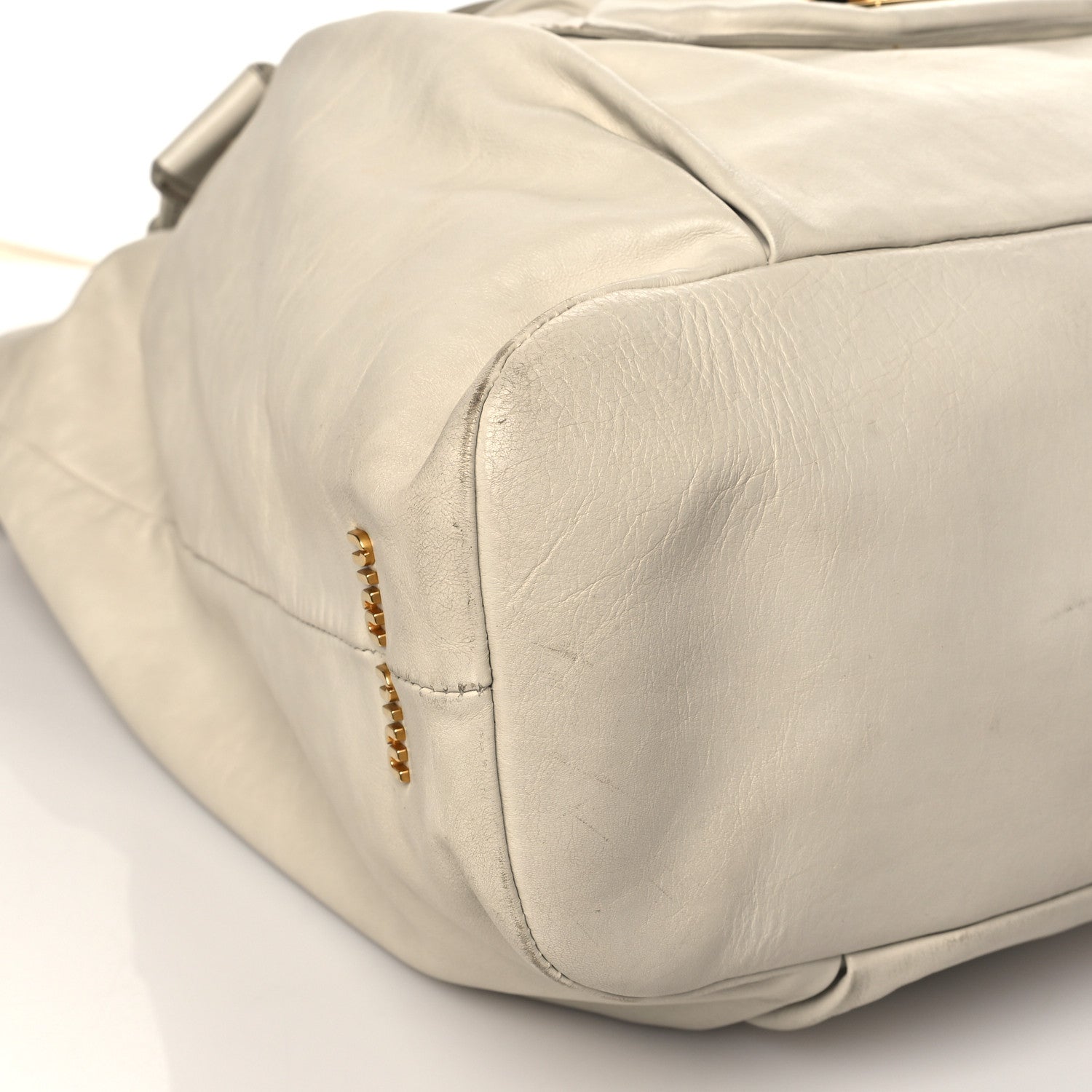 Miu Miu Vitello Soft Tote Talco 8 of 11