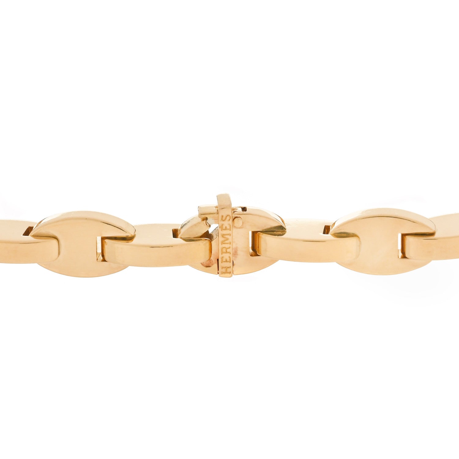 Hermes 18K Yellow Gold Marine Link Bracelet 3 of 4