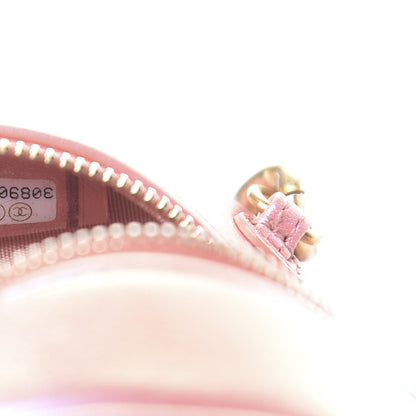 Chanel Iridescent Calfskin Quilted 19 Round Clutch With Chain Pink 7 of 11