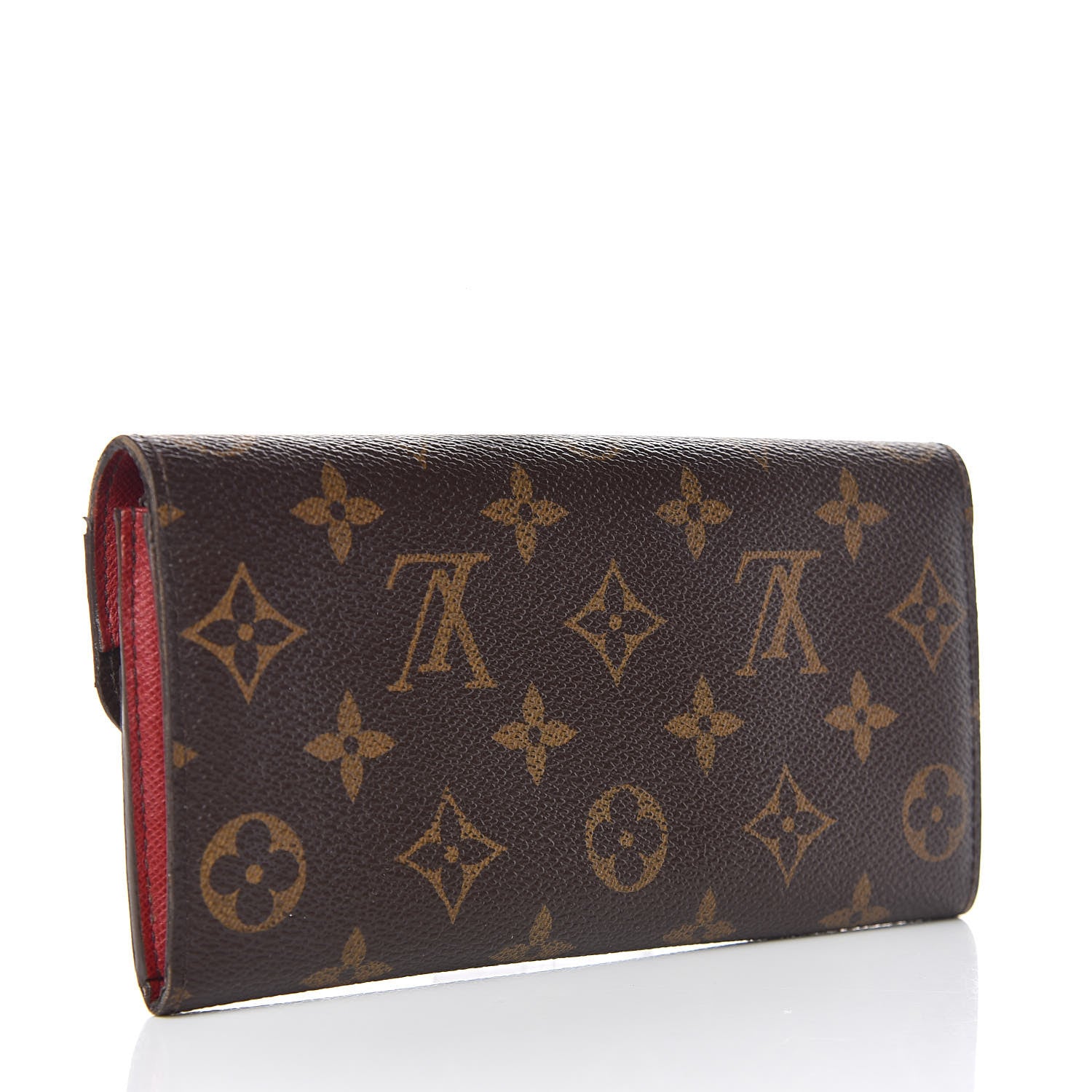 Louis Vuitton Monogram Emilie Wallet Red 3 of 11