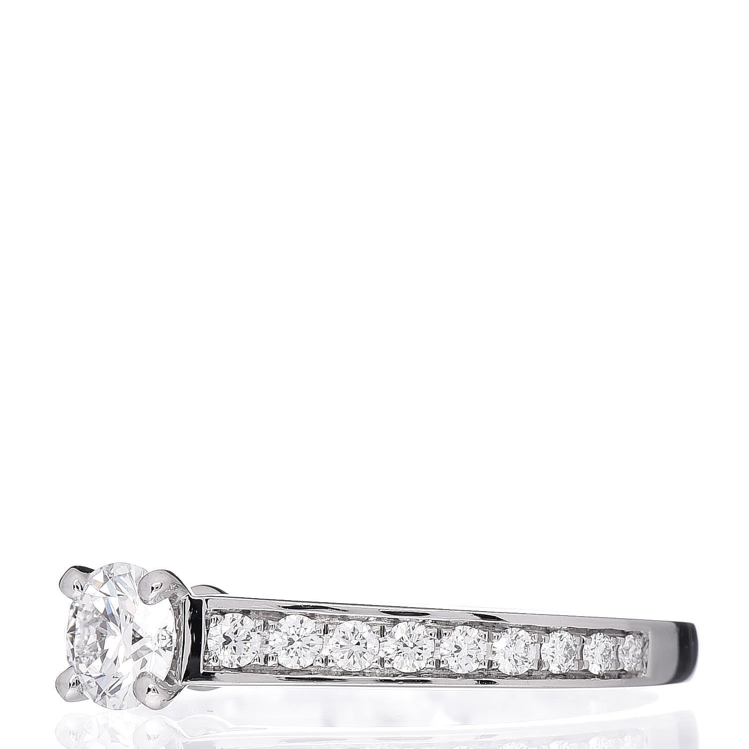 Cartier Platinum Diamond .32ct 1895 Solitaire Engagement Ring 52 6 3 of 7