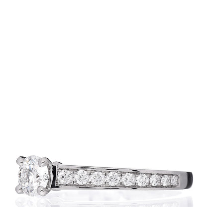 Cartier Platinum Diamond .32ct 1895 Solitaire Engagement Ring 52 6 3 of 7