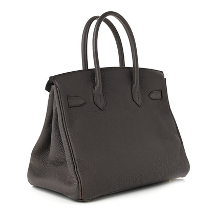 Hermes Togo BIRKIN 30 Etain 3 of 13