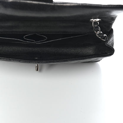 Chanel Lambskin Quilted East West Flap Black 5 of 9
