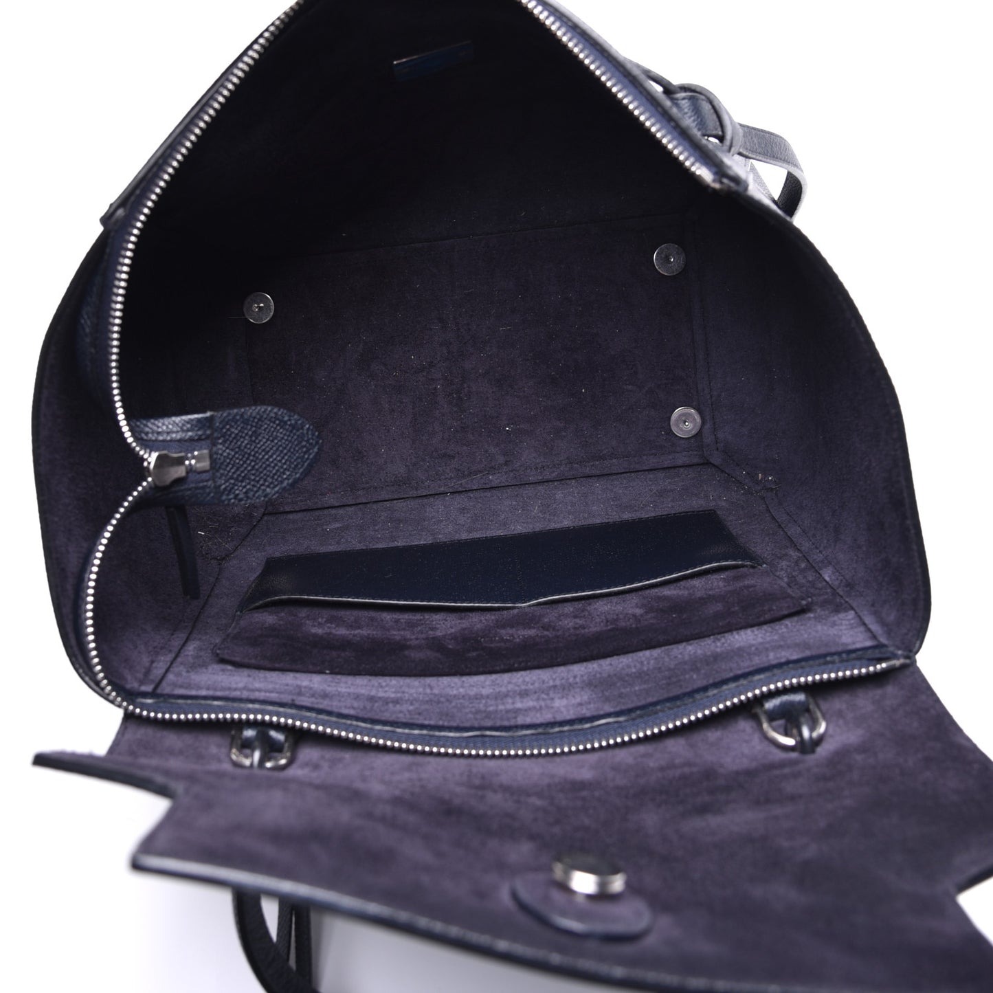 Grained Calfskin Mini Belt Bag Navy