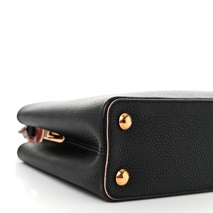 Louis Vuitton Taurillon Capucines BB Black Pink 8 of 9