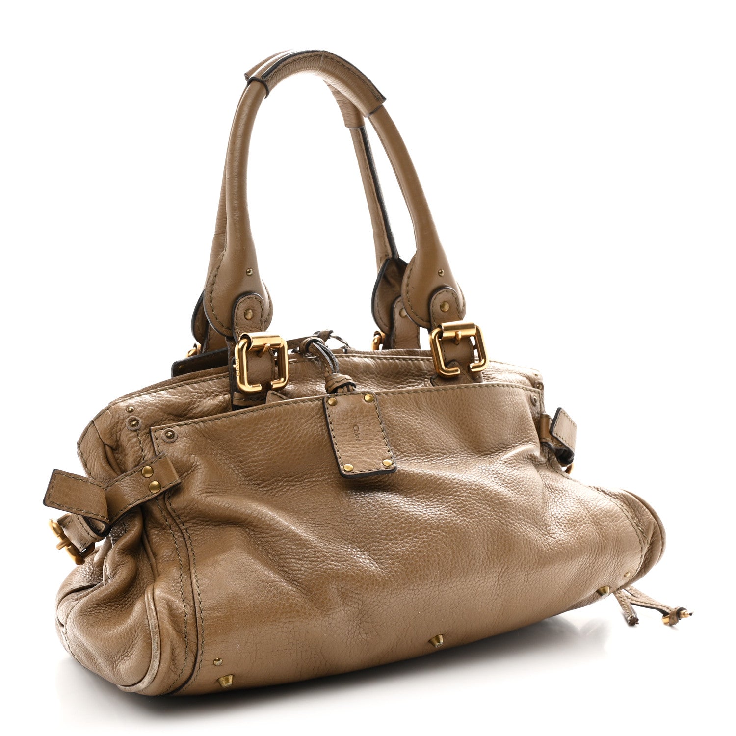 Chloe Calfskin Medium Paddington Capsule Satchel Elephant 3 of 11