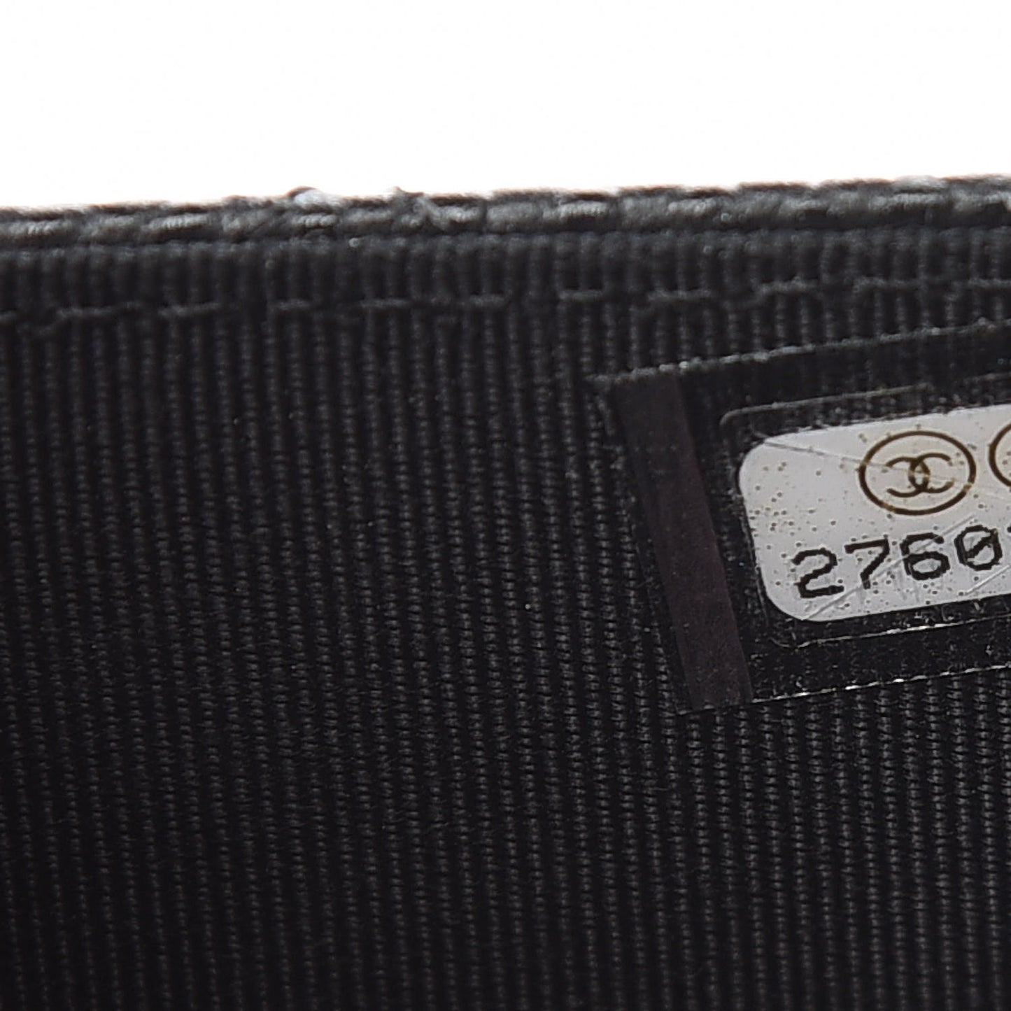 Caviar Quilted Flap Card Holder Black