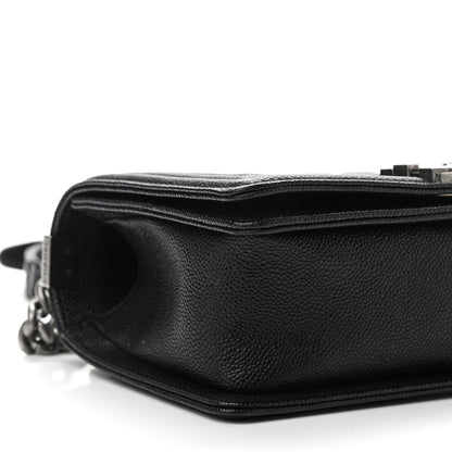 Chanel Caviar Quilted Medium Boy Flap Black 8 of 10