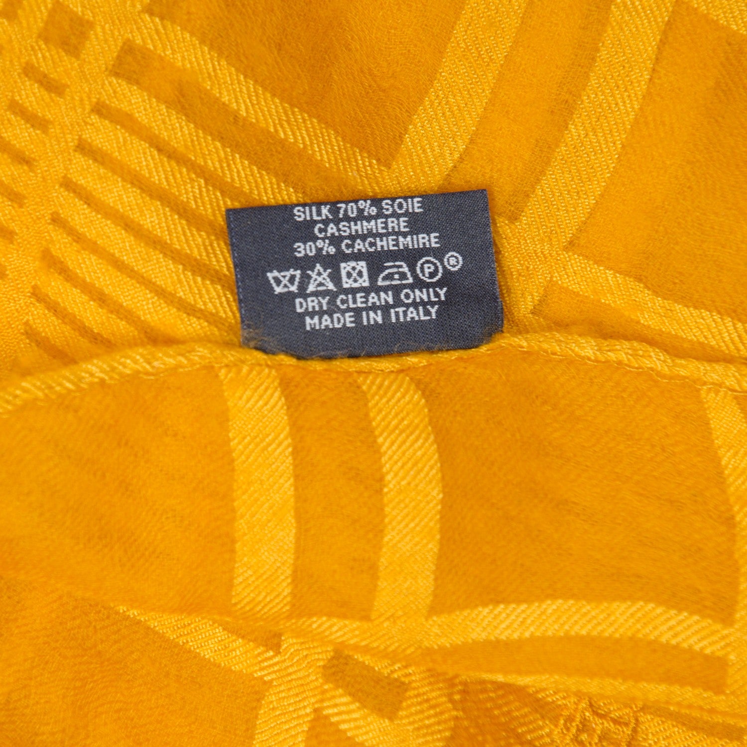 Hermes Cashmere Silk Check Stole 6 of 6