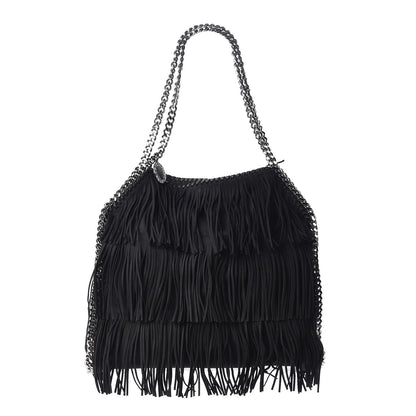 Stella McCartney Eco Suede Fringe Falabella Tote Black 1 of 10