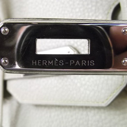 Hermes Taurillon Clemence Birkin 35 Vert Pale Green 6 of 8