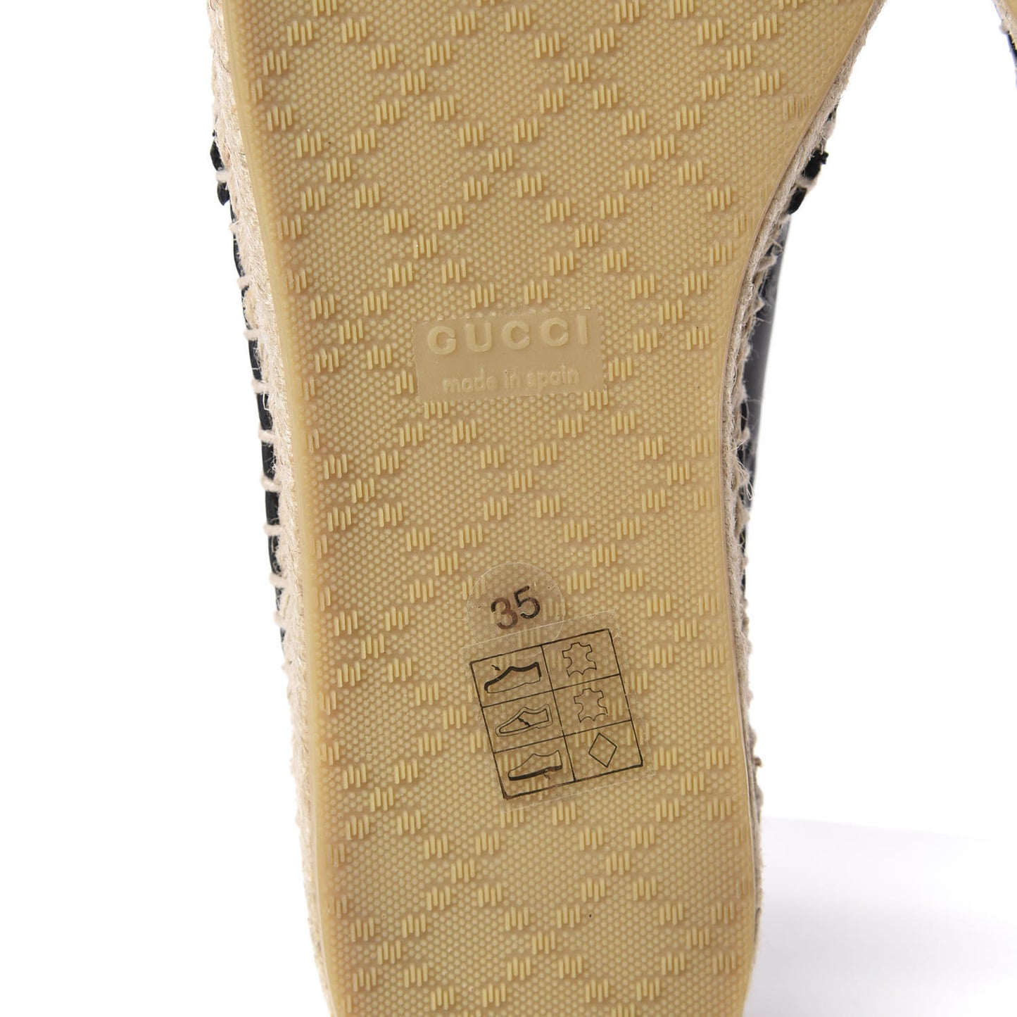 Guccissima Signature Espadrilles 35 Black