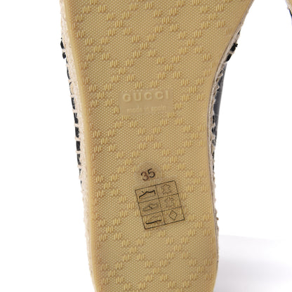 Gucci Guccissima Signature Espadrilles 35 Black 8 of 11