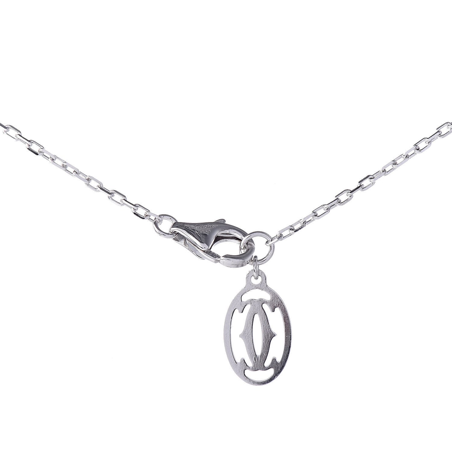 18K White Gold Diamond SM D'Amour Pendant Necklace