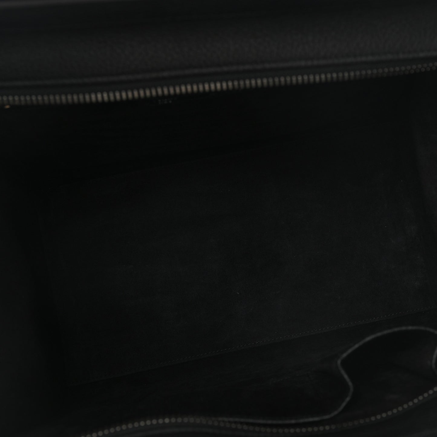Drummed Calfskin Mini Luggage Black