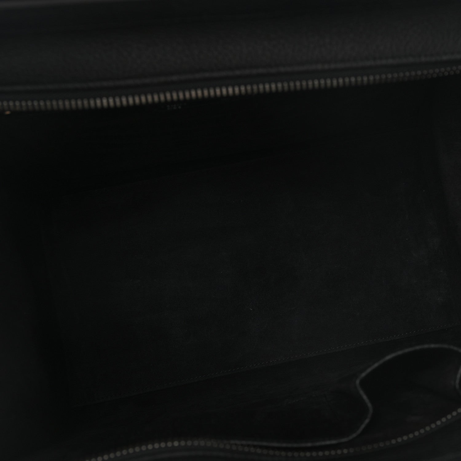 Celine Drummed Calfskin Mini Luggage Black 5 of 10