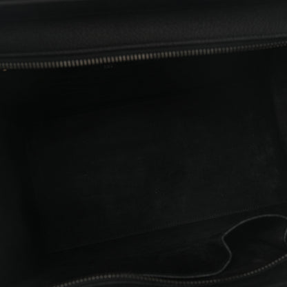 Celine Drummed Calfskin Mini Luggage Black 5 of 10