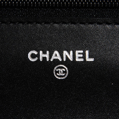 Chanel Calfskin Quilted Cambon Wallet On Chain WOC Black 6 of 8