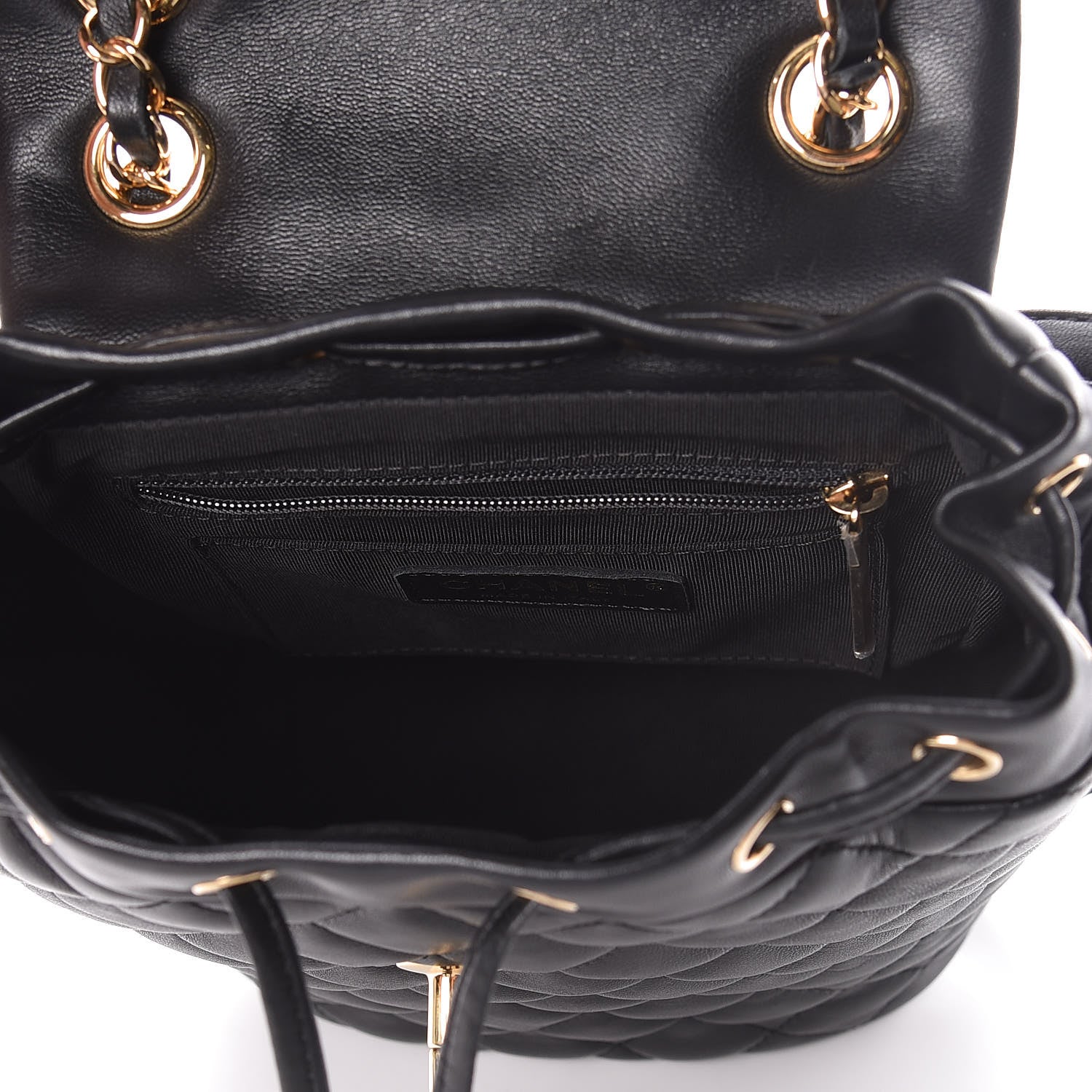 Chanel Calfskin Quilted Mini Urban Spirit Backpack Black 5 of 10