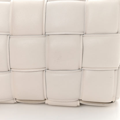 Bottega Veneta Lambskin Maxi Intreccio Padded Chain Cassette Crossbody Bag White 15 of 15