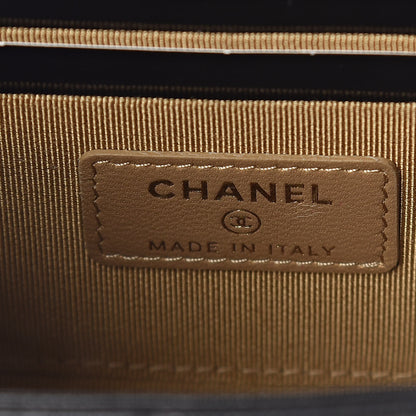 Chanel Goatskin Chic Pearls Clutch On Chain Black 6 of 8