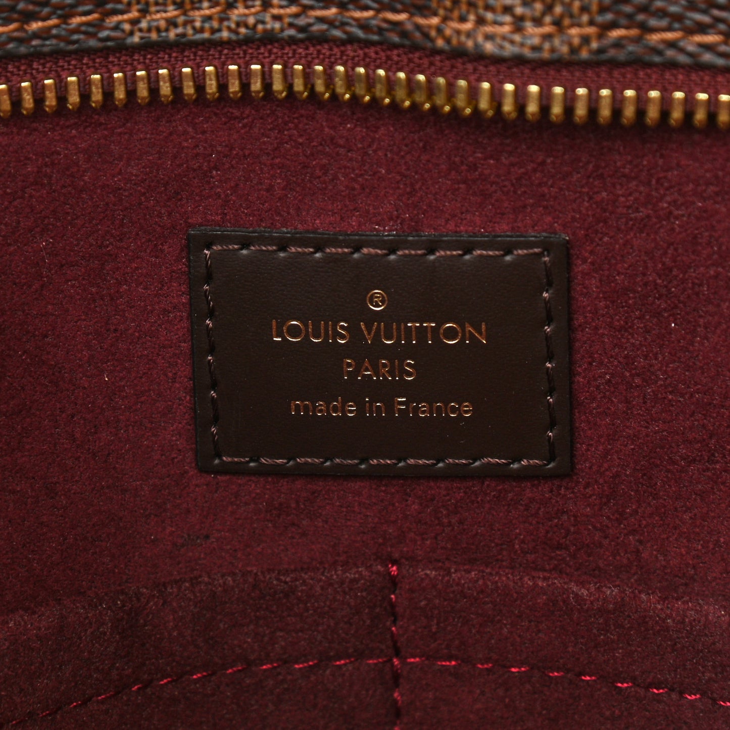 Damier Ebene Taurillon Jersey Bordeaux