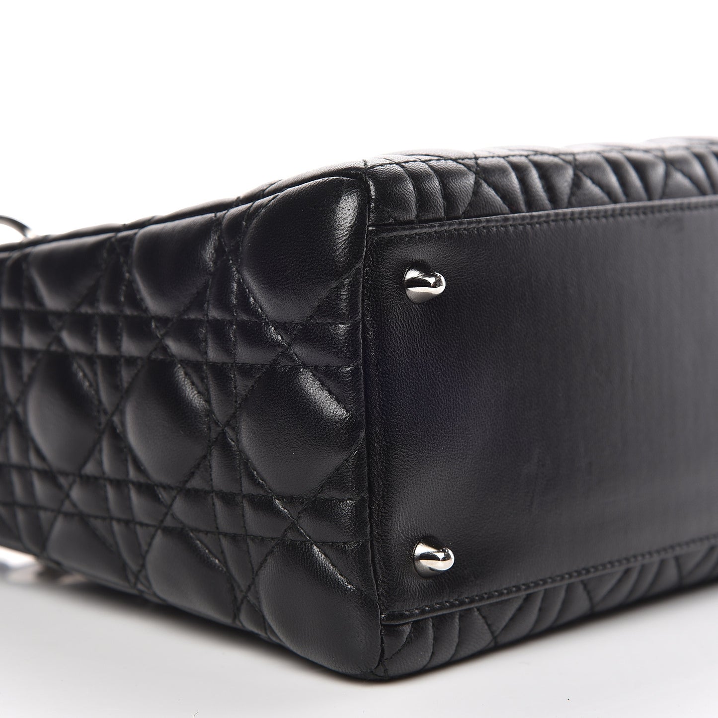 Lambskin Cannage Medium Lady Dior Black
