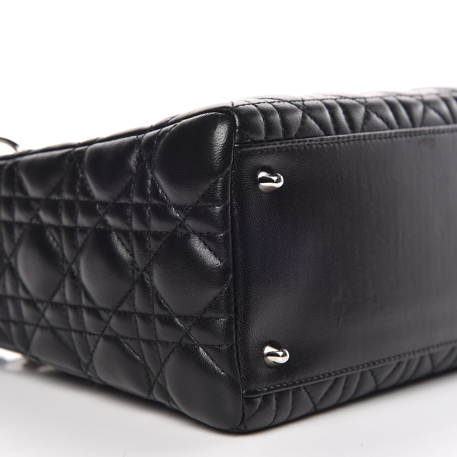 Christian Dior Lambskin Cannage Medium Lady Dior Black 5 of 10