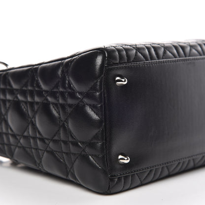 Christian Dior Lambskin Cannage Medium Lady Dior Black 5 of 10