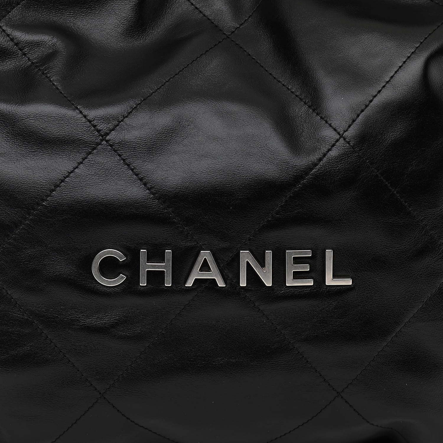 Chanel Shiny Calfskin Quilted Small Chanel 22 Black 8 of 11