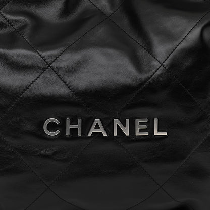 Chanel Shiny Calfskin Quilted Small Chanel 22 Black 8 of 11