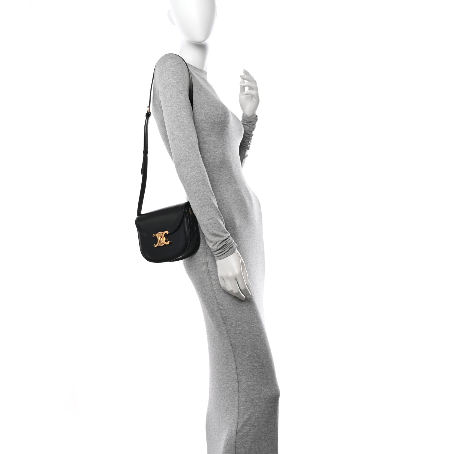 Celine Shiny Calfskin Teen Besace Black 2 of 11