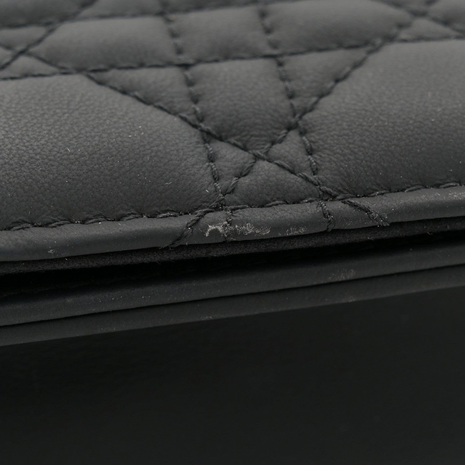 Christian Dior Ultra Matte Calfskin Cannage Lady Dior Clutch Black 11 of 13