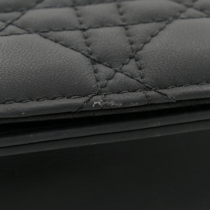 Christian Dior Ultra Matte Calfskin Cannage Lady Dior Clutch Black 11 of 13