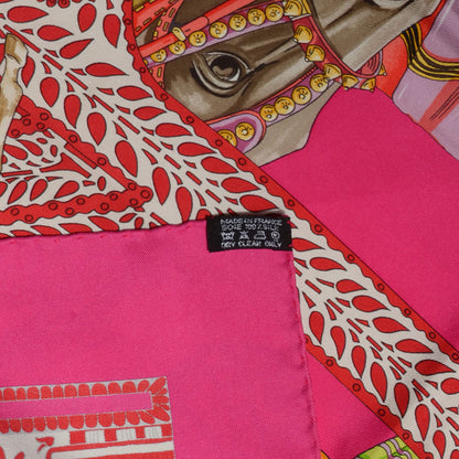 Hermes Silk La Danse du Cheval Marwari Scarf 90 6 of 6