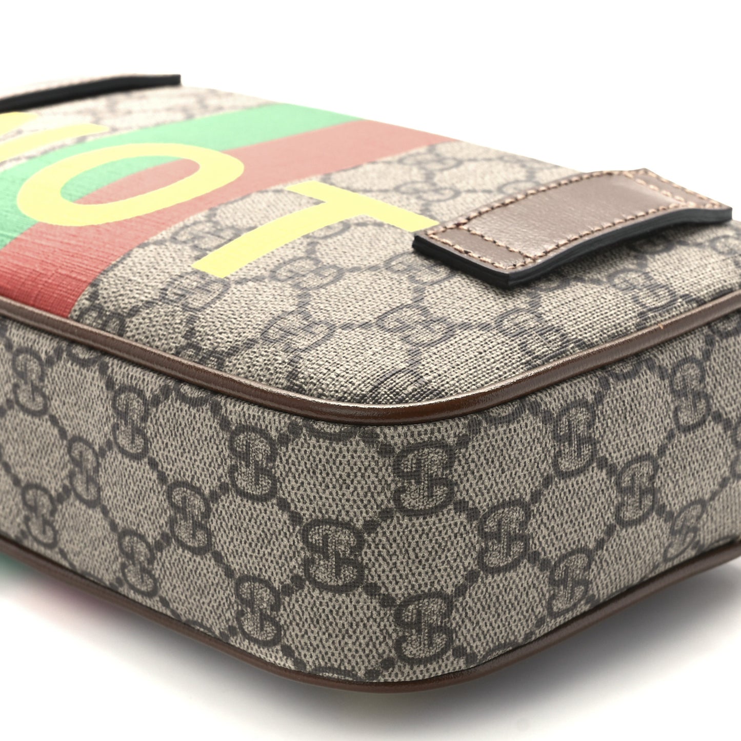 GG Supreme Monogram Azalea Calfskin Fake/Not Small Retro Interlocking G Belt Bag 90 36 Beige Ebony Brown Sugar