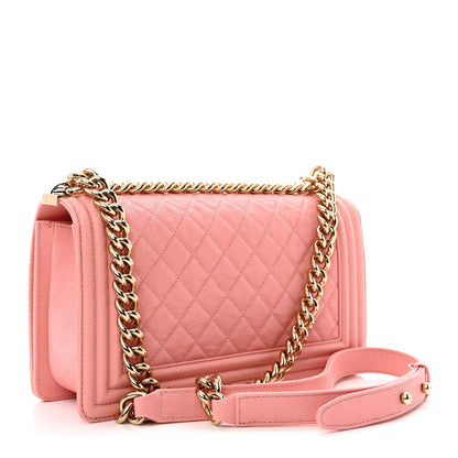 Chanel Caviar Quilted Medium Boy Flap Pink 3 of 10
