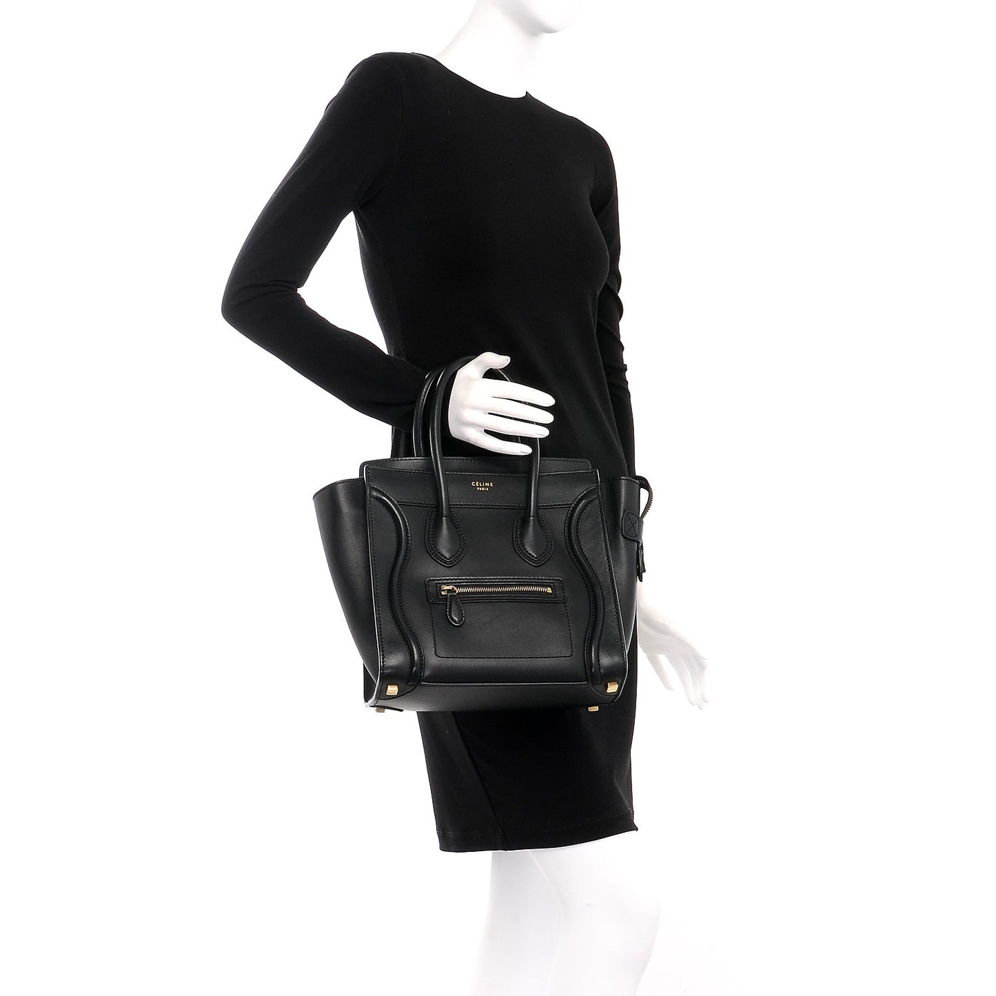 Smooth Calfskin Micro Luggage Black