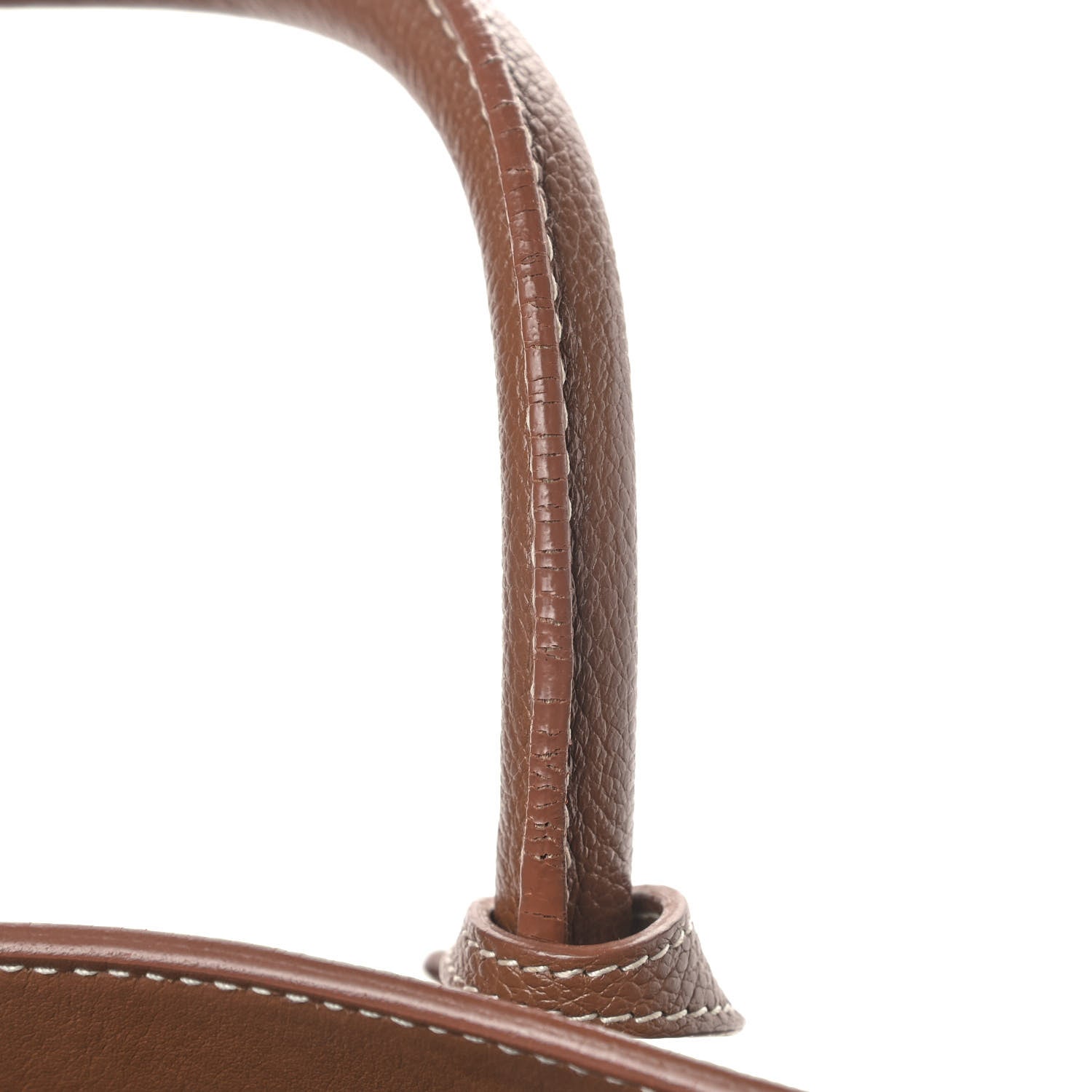 Saint Laurent Grained Calfskin Topstitch Small Classic Sac De Jour Taupe 11 of 11