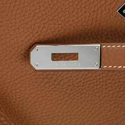 Hermes Taurillon Clemence Jypsiere 28 Gold 11 of 21
