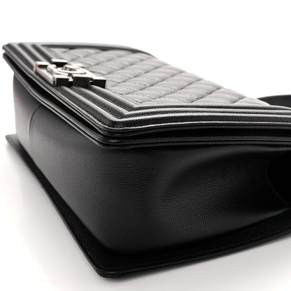 Chanel Caviar Quilted Medium Boy Flap Black 8 of 11
