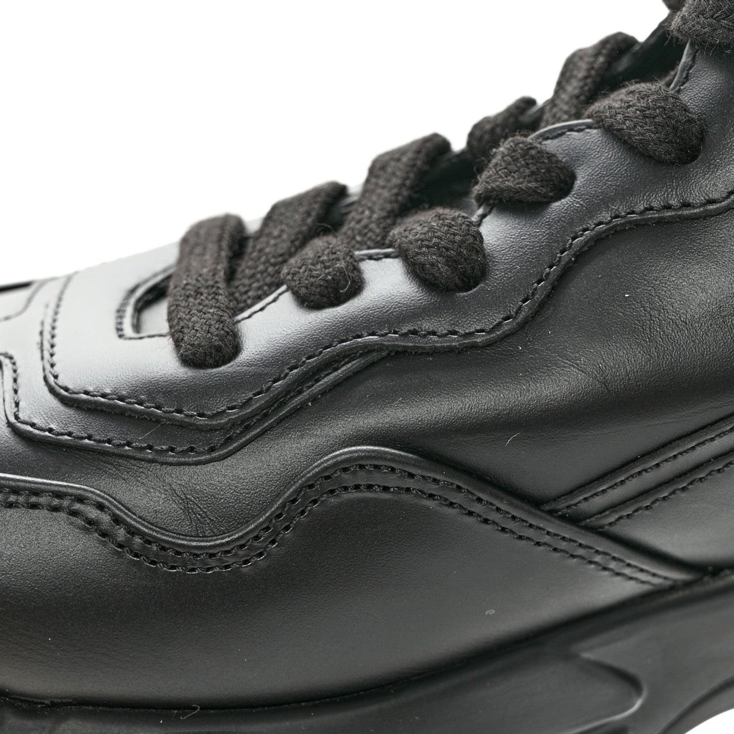 Gucci Calfskin Rhyton Sneakers 36.5 Black 14 of 14