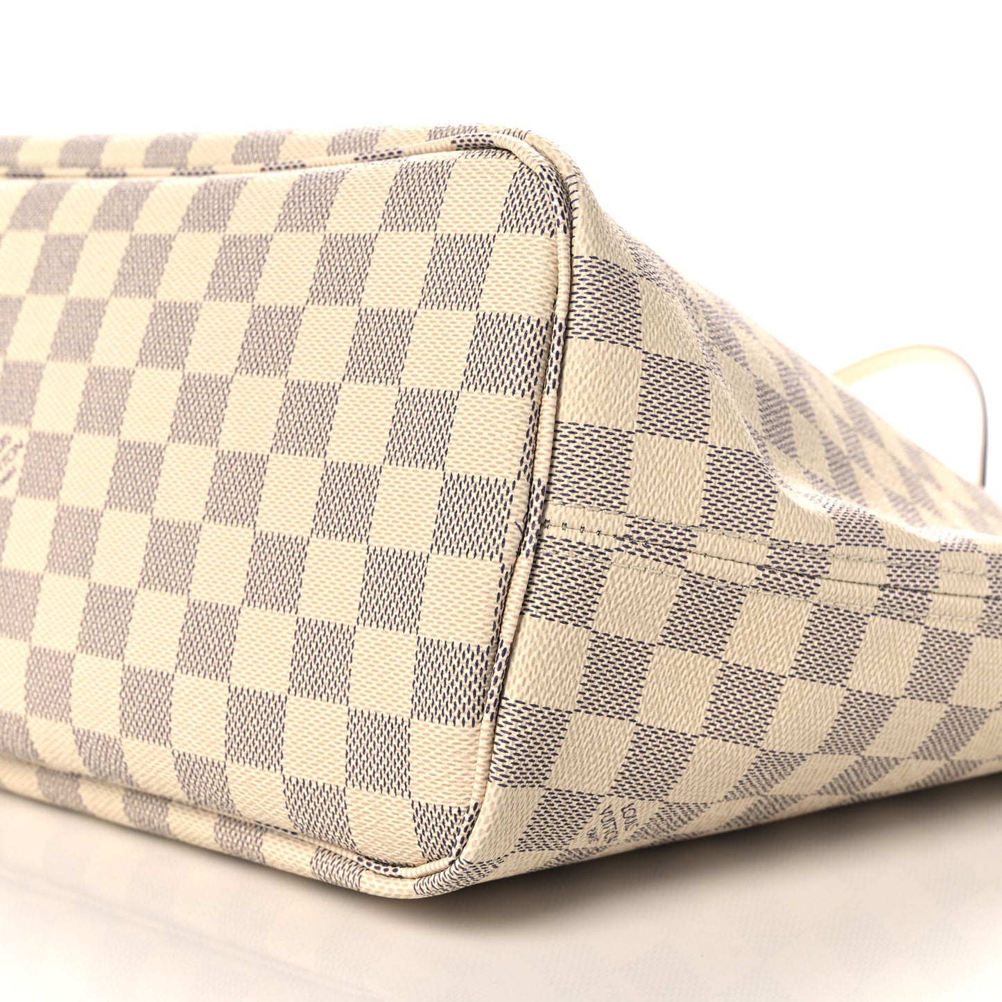 Damier Azur Braided Neverfull MM Pink