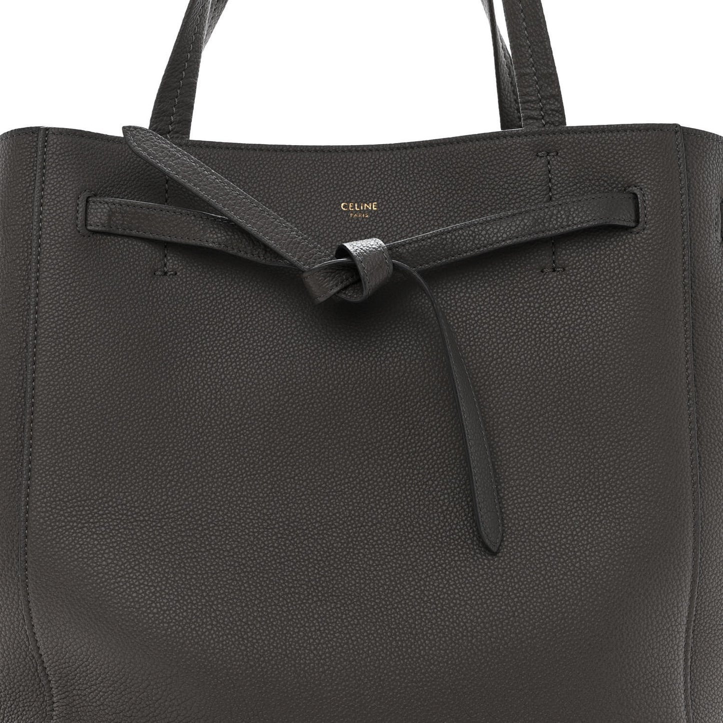 Soft Grained Calfskin Small Belt Cabas Phantom Grey