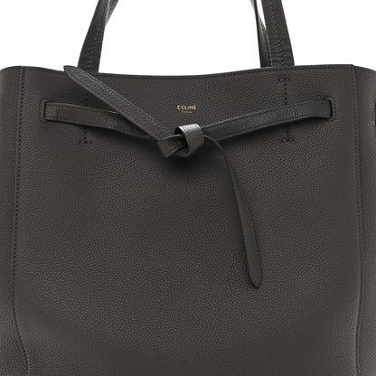 Celine Soft Grained Calfskin Small Belt Cabas Phantom Grey 6 of 8