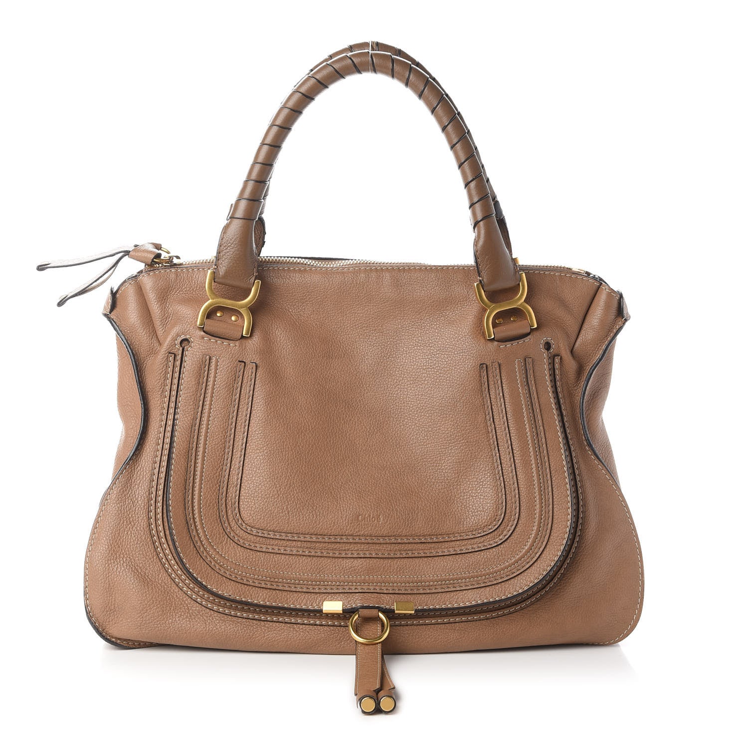 Chloe Calfskin Large Marcie Satchel Nut 1 of 9