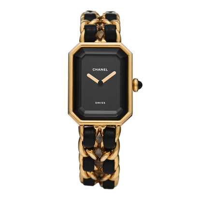 Chanel Stainless Steel Lambskin 20mm Chain Premiere Quartz Watch Gold M 1 of 4